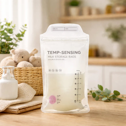 Móra – Hőmérséklet-jelzős tejtároló tasak